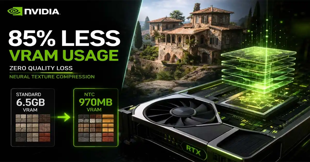 Nvidia AI Cuts VRAM Usage by 85% With Zero Quality Loss - newsadda.in